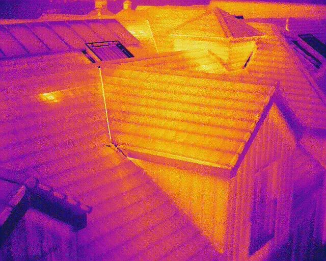 Thermal Imaging Roof Survey Image Royal Leamington Spa